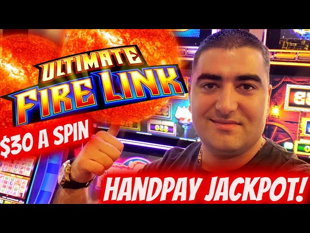 HANDPAY JACKPOT On High Limit Ultimate Fire Link Slot – $30 Bet | Slot Machine JACKPOT |SE-8 | EP-17