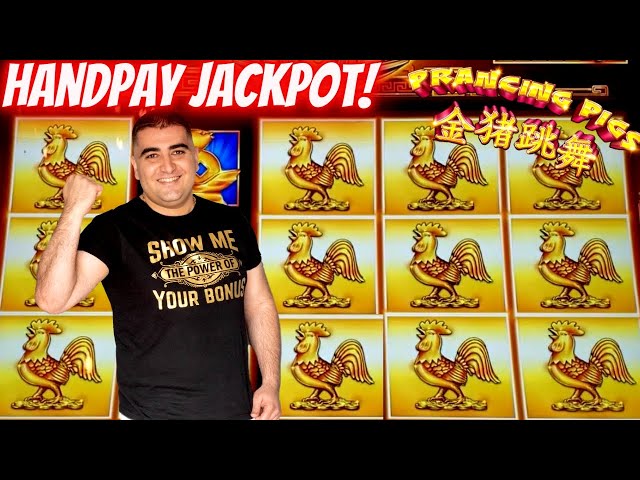 HANDPAY JACKPOT On Prancing Pigs Slot Machine | Live Slot Jackpot In Las Vegas