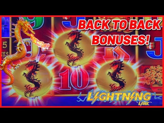 HIGH LIMIT Lightning Link Dragon’s Riches (3) $12.50 Bonus Rounds Slot Machine Casino