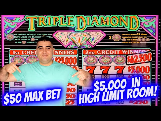 Let’s Play $5,000 Only On High Limit 3 REEL SLOT MACHINES – $50 Max Bet ! Live Slot Play |SE-8 EP-24