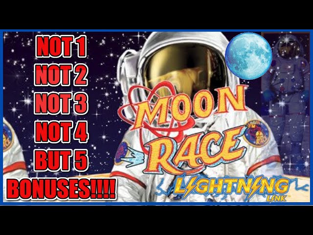 (5) Bonus Rounds on HIGH LIMIT Lightning Cash Link Moon Race Slot Machine Casino