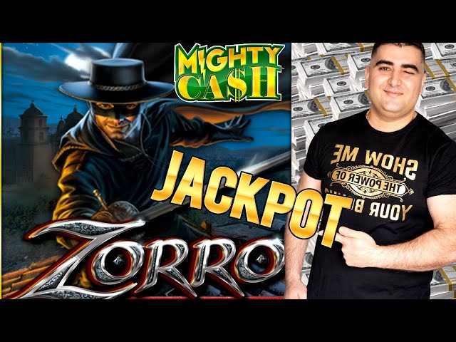 BIG HANDPAY JACKPOT On High Limit ZORRO Mighty Cash Slot | Las Vegas Casino JACKPOT