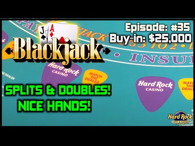 BLACKJACK #35 $25K BUY-IN SESSION with $500 – $2000 HANDS Good Action with Lots of Doubles & Splits