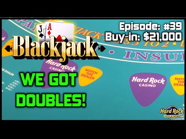 BLACKJACK #39 $21K BUY-IN NICE WINNING SESSION $500 – $2000 HANDS Good Action with Big Doubles