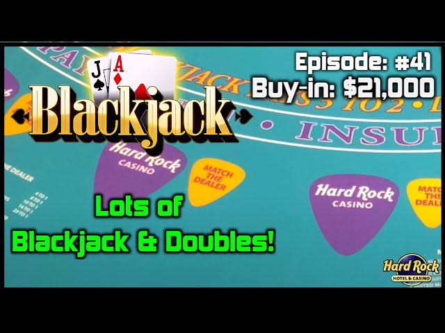 BLACKJACK #41 $25K BUY-IN $500 – $2000 HANDS Good Action with Lots of Doubles and Tons of Blackjacks