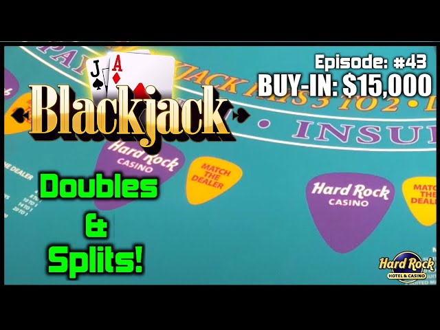 BLACKJACK #43 $15K BUY-IN $500 – $2000 HANDS Great Action with Lots of Doubles and Splits NICE WIN