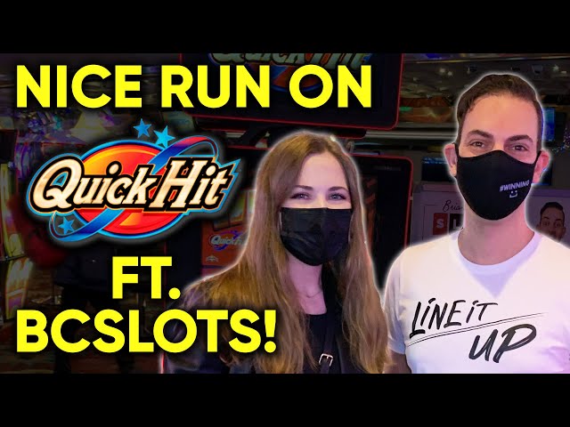 BONUSES! Nice Run On Quick Hit Slot Machine! With Special Guest @Brian Christopher Slots