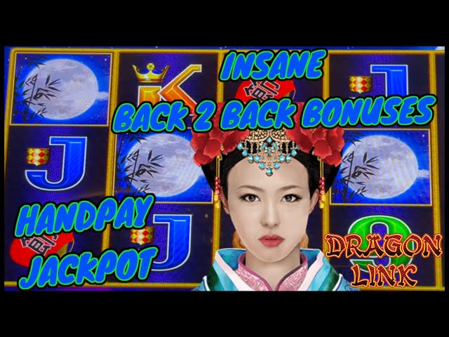 HANDPAY JACKPOT Dragon Link Autumn Moon With Back To Back $50 Bonus Rounds HIGH LIMIT Slot Machine