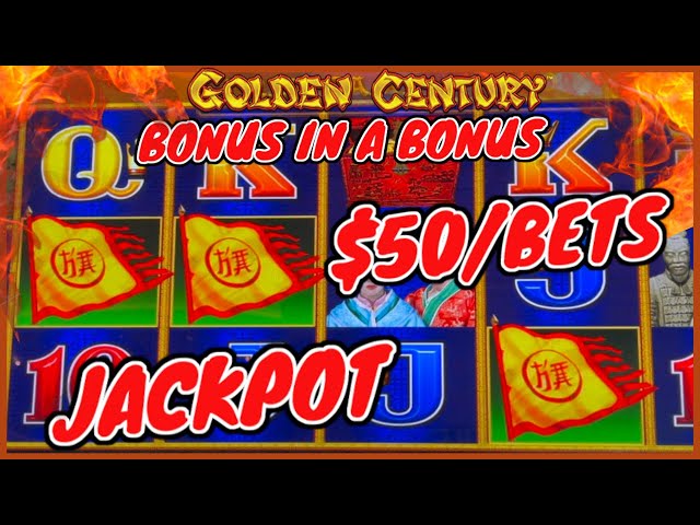 HANDPAY JACKPOT Dragon Link Golden Century $50 Bonus Round HIGH LIMIT Slot Machine Casino