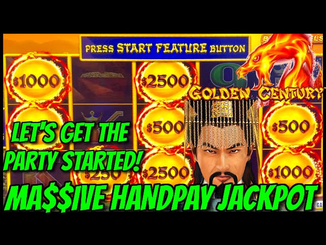 HIGH LIMIT Dragon Link Golden Century MASSIVE HANDPAY JACKPOT $50 Bonus Round Slot Machine Casino