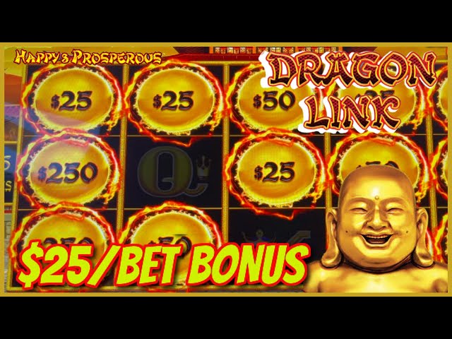 HIGH LIMIT SESSION UP TO $100 Spins on Dragon Link HAPPY & PROSPEROUS $25 Bonus Round Slot Machine