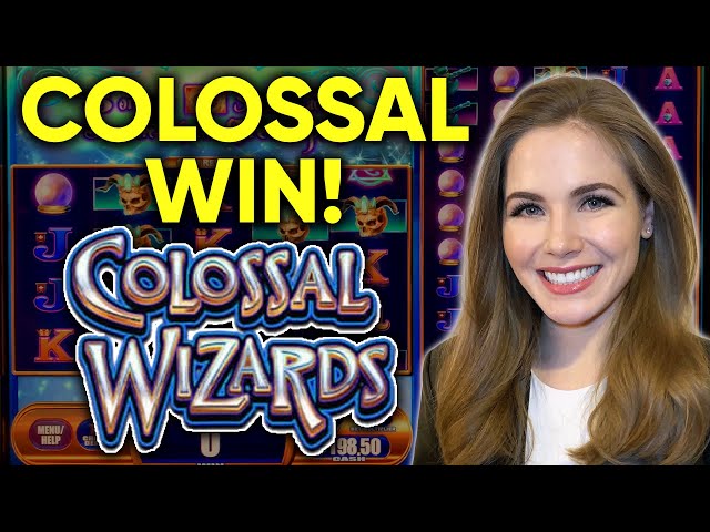 HUGE HIT! Colossal Wizards Slot Machine!! BONUS!!
