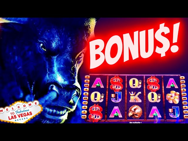 High Limit CASH BULL Slot Machine Bonus | Live Slot Play At Casino | SE-9 | EP-3