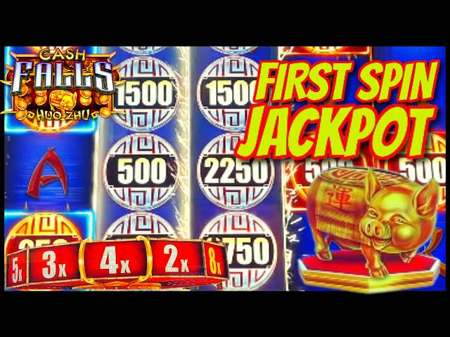 High Limit Cash Falls Huo Zhu HANDPAY JACKPOT $50 MAX BET 1st Spin Bonus Round Slot Machine Casino