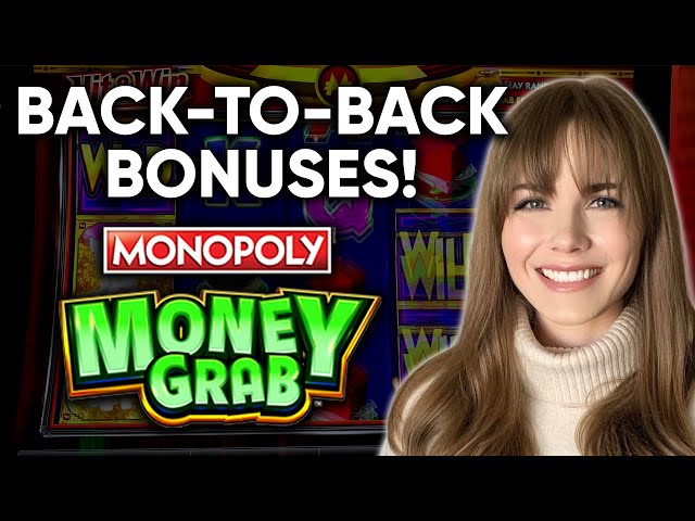 How Much Money Can I Grab!? First Time Playing The NEW Monopoly Money Grab Slot Machine!!
