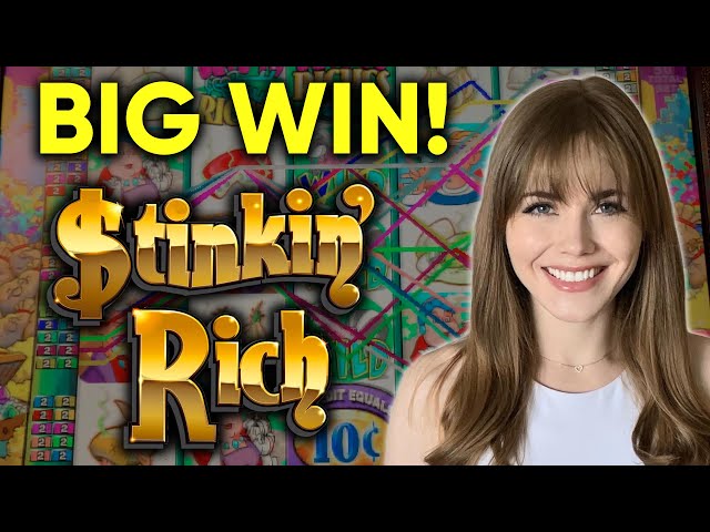 WINNING BIG On Stinkin Rich Slot Machine! 15 Free Spins!