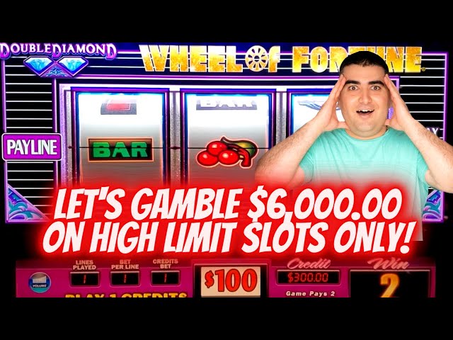 $100 Wheel Of Fortune ! Let’s Gamble $6,000 On High Limit Slots & Chase BIG JACKPOT | SE-10 | EP-10