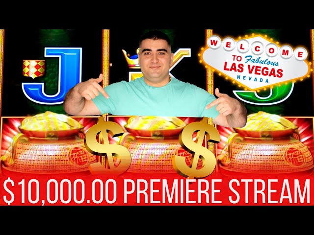 $10,000 On High Limit Slots ! Live Premiere From LAS VEGAS