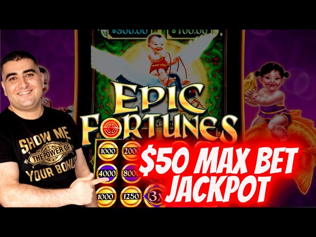 $50 Max Bet HANDPAY JACKPOT On EPIC FORTUNE New Slot | Las Vegas Casino JACKPOTS WINNER ! PART 3
