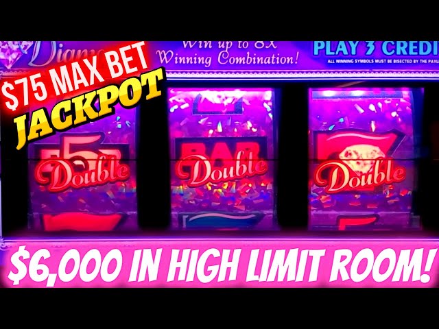 $6,000 On High Limit 3 Reel Slot Machines & JACKPOT HANDPAY On Pink Diamond Slot | SE-10 | EP-2