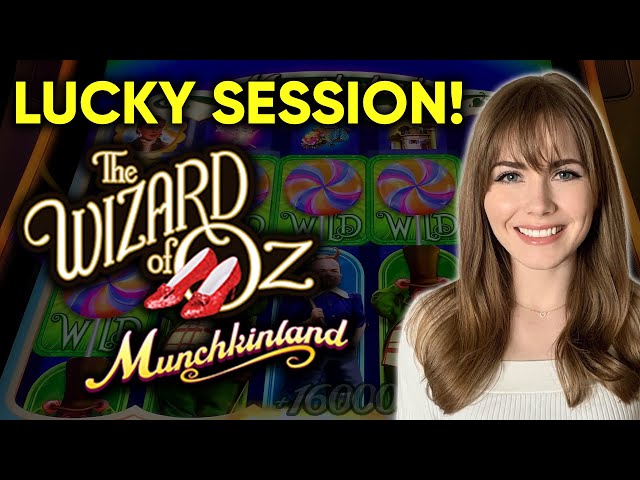 BIG LINE HIT! Very Lucky Session! Munchkinland Slot Machine!