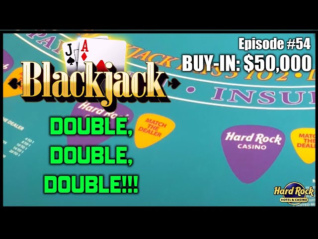 BLACKJACK #54 $50K BUY-IN $500 – $2500 HANDS Awesome Win with Amazing Action, So Many Doubles