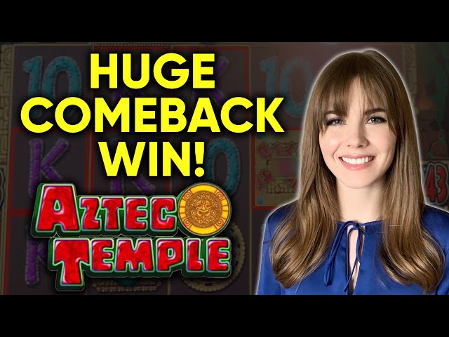 EPIC Comeback! HUGE BONUS WIN! Aztec Temple Slot Machine!