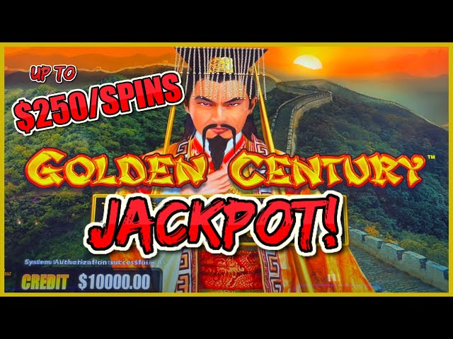 HANDPAY JACKPOT Dragon Link Golden Century $100 Bonus Round HIGH LIMIT UP To $250 SPIN Slot Machine
