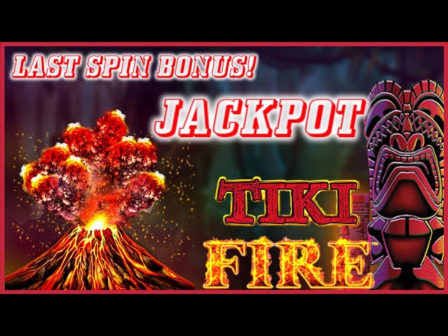 HANDPAY JACKPOT Lightning Link Tiki Fire HIGH LIMIT $50 LAST SPIN Bonus Round Slot Machine Casino