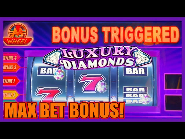 High Limit MONOPOLY LUXURY DIAMONDS ~ $25 Max Bet Bonus Rounds Slot Machine Casino Nice Comeback