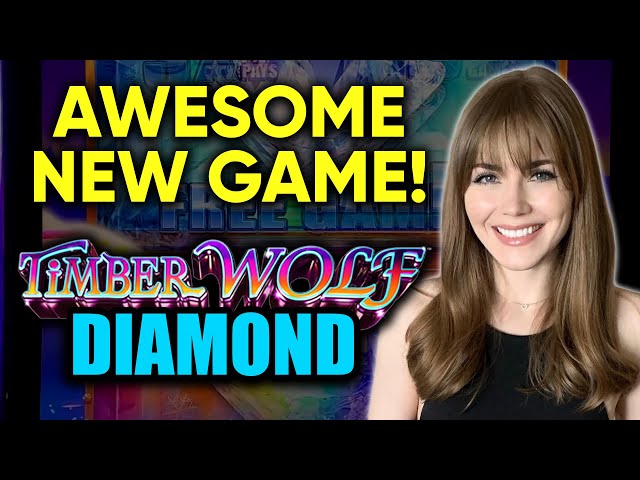 NICE WIN! Timberwolf Diamond! Fantastic New Slot Machine!