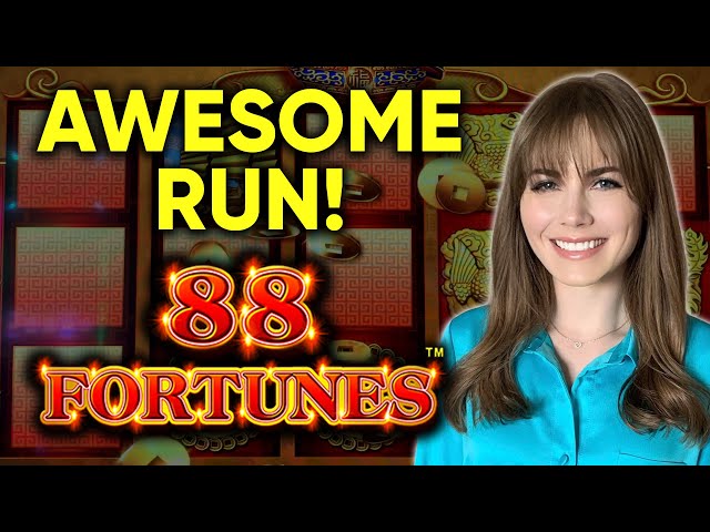 Nice Winning Run! 88 Fortunes Slot Machine! BONUS!