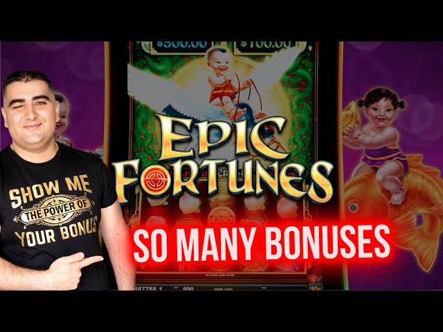 Bonuses On EPIC FORTUNE Slot Machine | $1,000 Challenge To Beat The Casino | EP-23