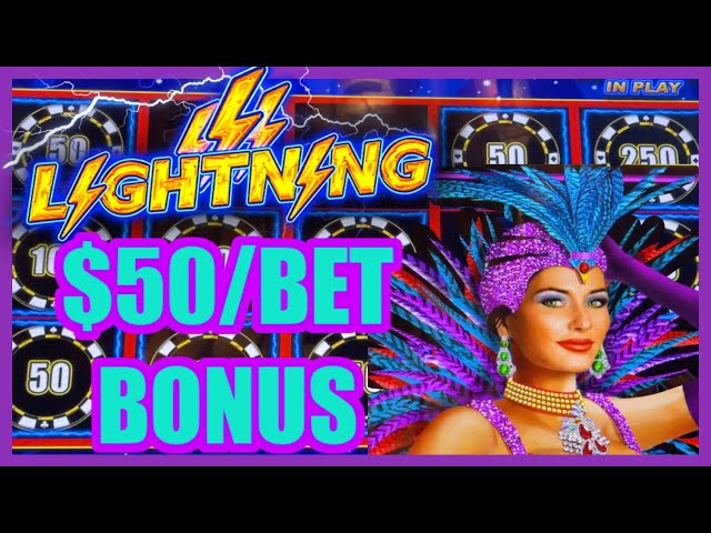 HIGH LIMIT Lightning Link High Stakes $50 Bonus Round Magic Pearl $25 Bonus Round Slot Machine