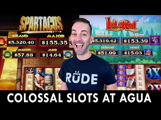 NEW Colossal Slots Spartacus vs Lil’ Red at Agua Caliente
