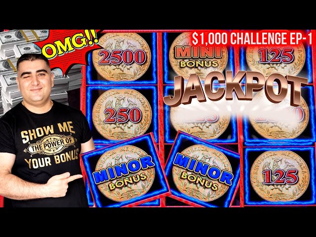 Over 100x HANDPAY JACKPOT On Lightning Link Slot | $1,000 Challenge EP-1