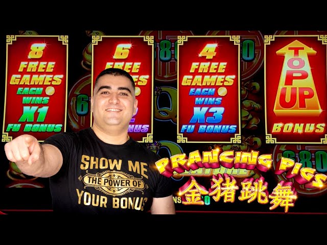 Prancing Pigs Slot Machine BONUSES & NICE WIN$! $1,000 Challenge To Beat The Casino | EP-8