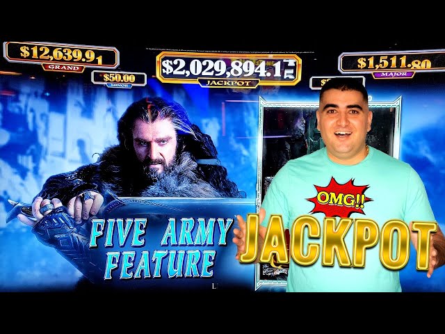 1st HANDPAY JACKPOT On YouTube For The Hobbit Slot Machine ! Winning BIG On Slots