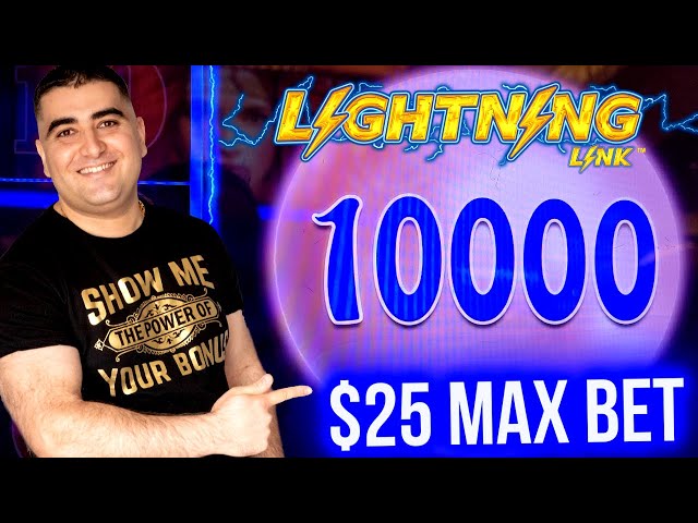 $25 MAX BET BONUS On High Limit Lightning Link Slot Machine | Winning At Casino