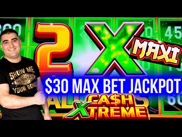 HANDPAY JACKPOT On Cash EXTREME Slot – $30 Max Bet ! Winning Big Money At Casino