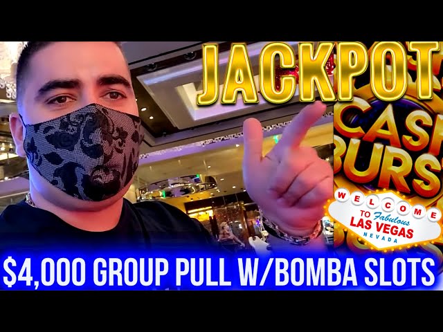 2 HANDPAY JACKPOTS On High Limit CASH BURST Slot | Group Pull w/BOMBA SLOTS