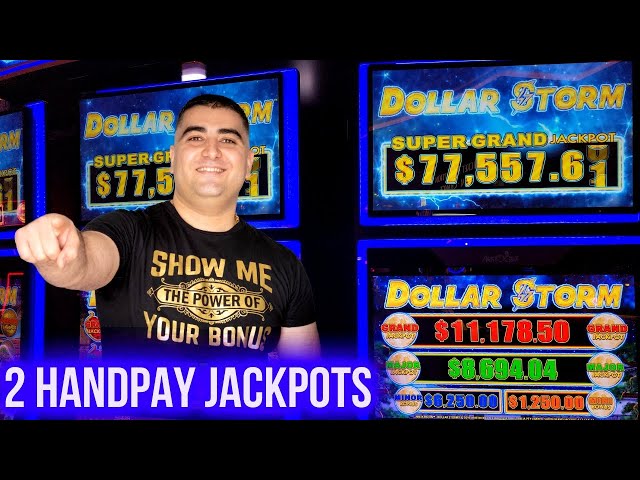 2 HANDPAY JACKPOTS On High Limit Dollar Storm | Las Vegas Casino JACKPOTS | SE-1 | EP-14