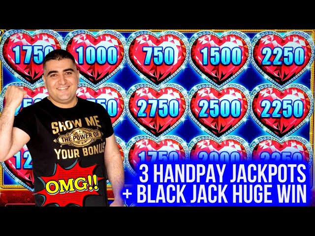 3 HANDPAY JACKPOTS On High Limit Slots & Huge Profit On BLACK JACK ! Winning Mega Bucks At Casino