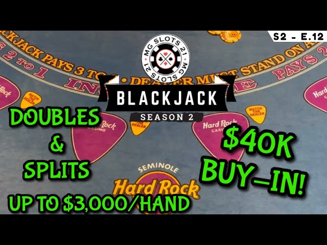 BLACKJACK Season 2: Ep 12 $40,000 BUY-IN ~ High Limit Play Up to $3000 Hands ~ MASSIVE BRUTAL LOSS