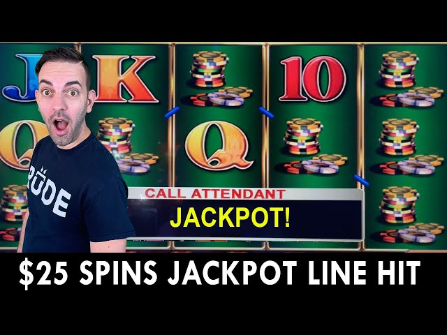 Chip City JACKPOT $25 Spins on $5 Denom Slot Machine!