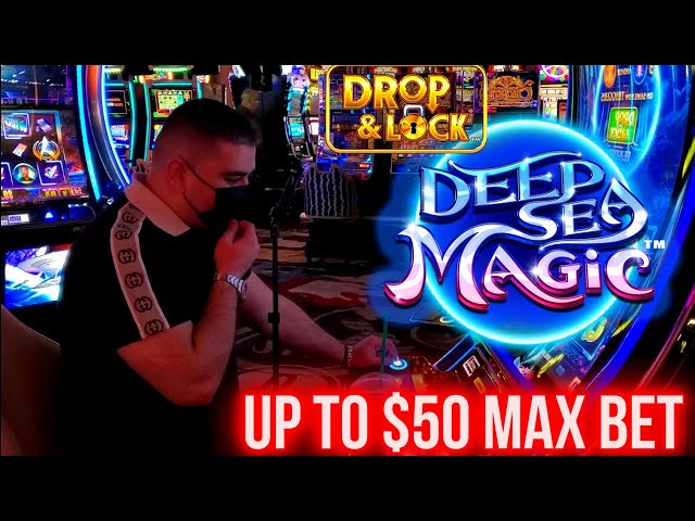 High Limit DEEP SEA Magic Drop & Lock Slot Machine | Up To $50 Bets | SE-1 | EP-13