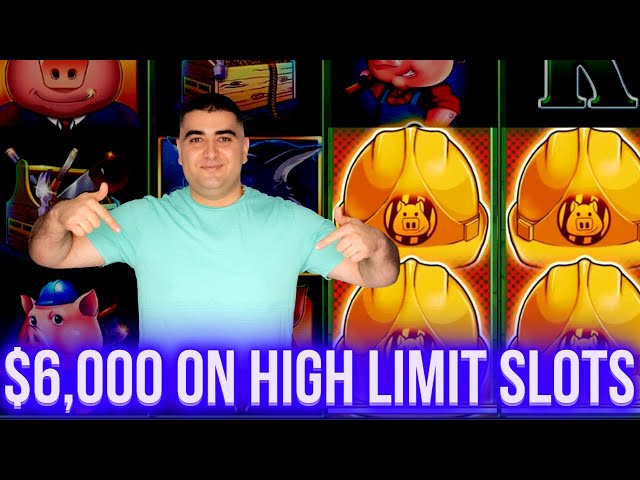 High Limit HUFF N PUFF & 3 Reel Slots | Playing Casino In Las Vegas | SE-12 | EP-1