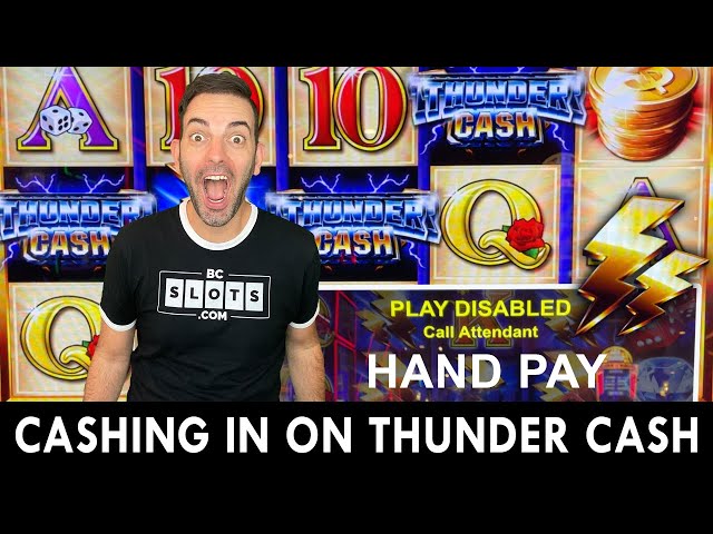 Thunder CASH Jackpot Cashing In A Handpay on THUNDERCASH!