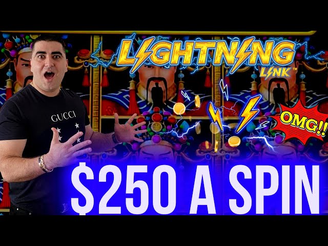 $250 A SPIN Lightning Link Slot BONUS & JACKPOTS | Winning Jackpots At Casino !