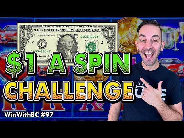 Challenge Betting $1 A Spin Looking For A Jackpot!